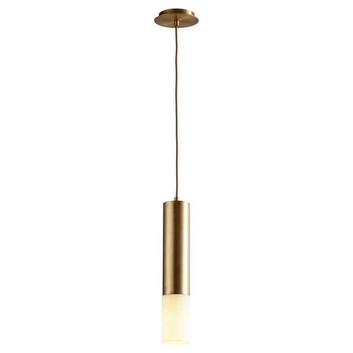 OPUS Acrylic Pendant -3000k- Aged Brass