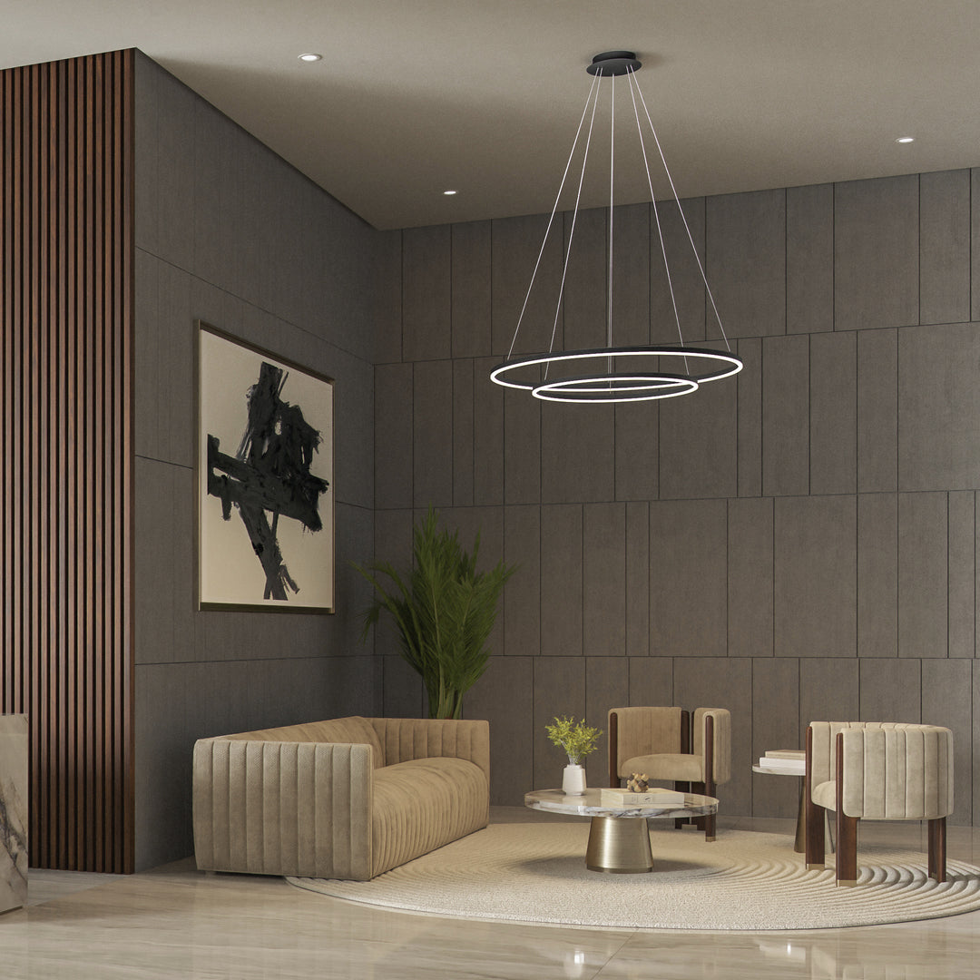 CIRCULO 32" Pendant - Black
