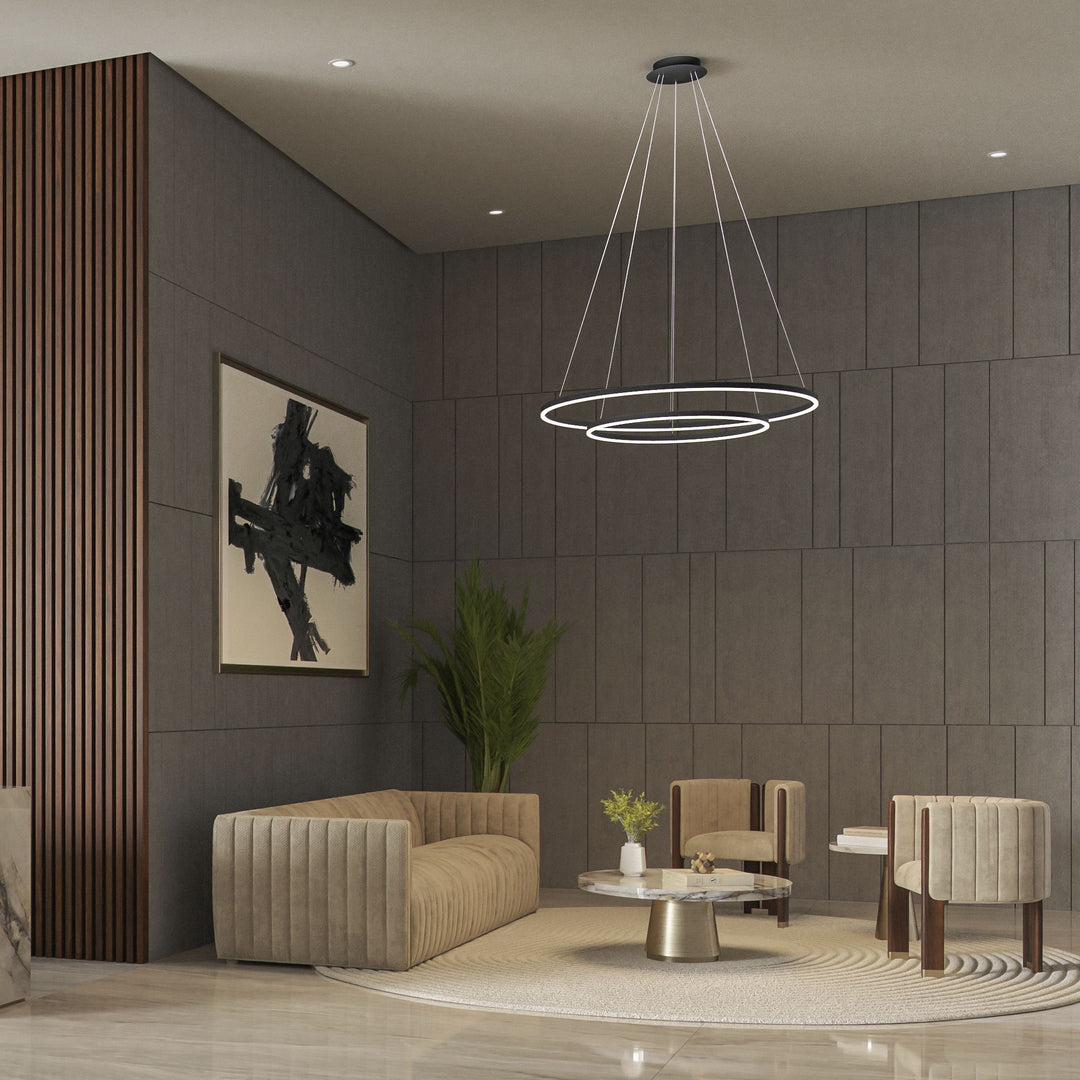 CIRCULO 32" Pendant - Black