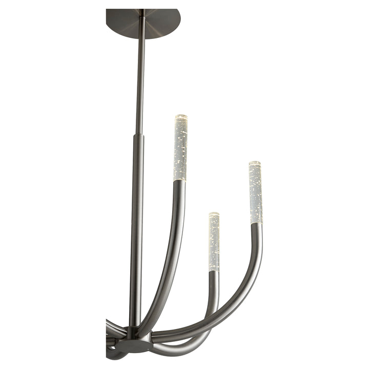 PRESTO! Six Light Chandelier -3000k- Satin Nickel