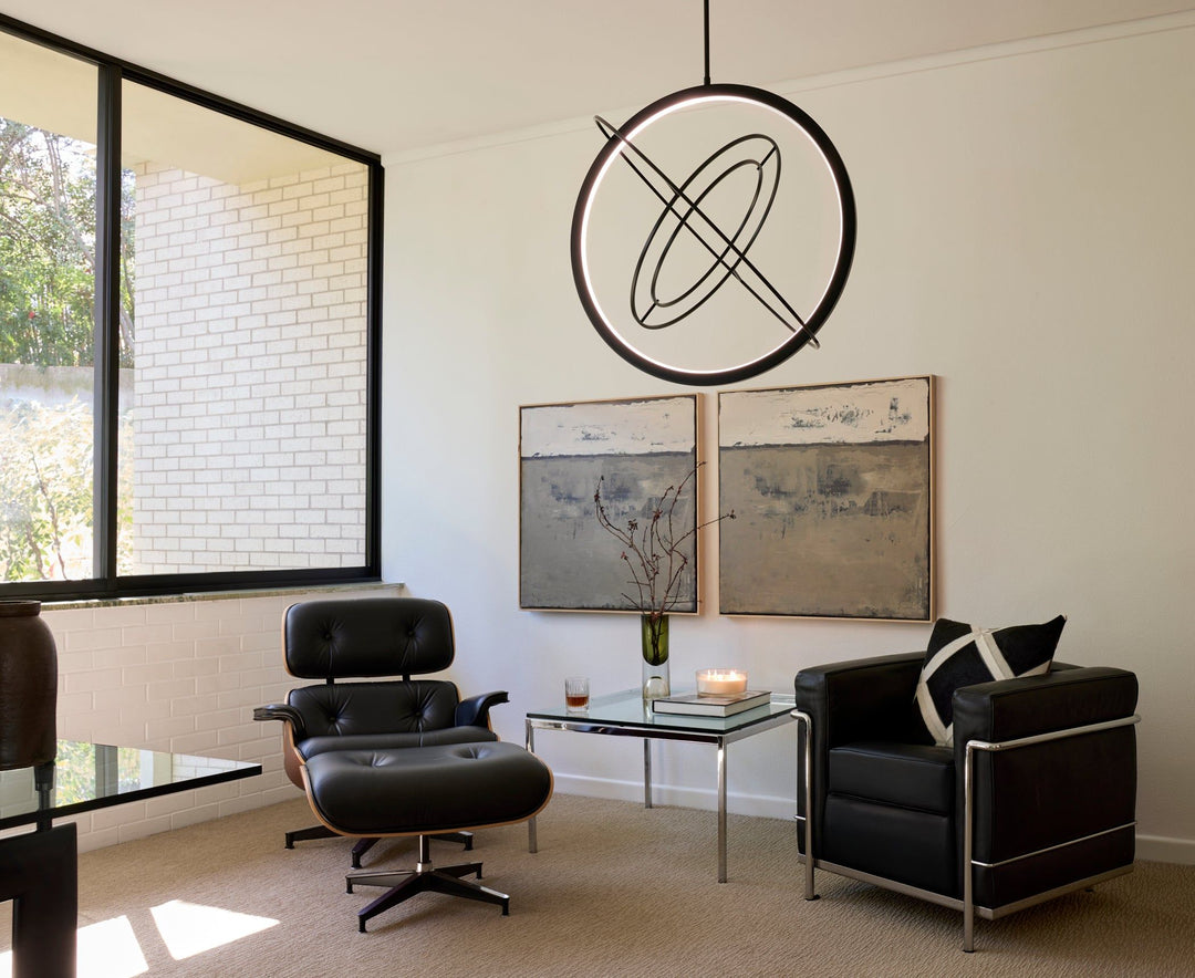 GALILEI 29" 5CCT LED Pendant - Black