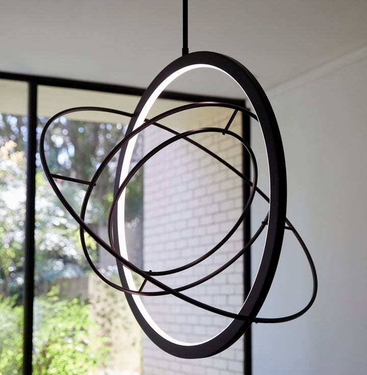 GALILEI 29" 5CCT LED Pendant - Black