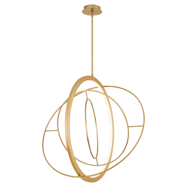 GALILEI 29" 5CCT LED Pendant - Aged Brass