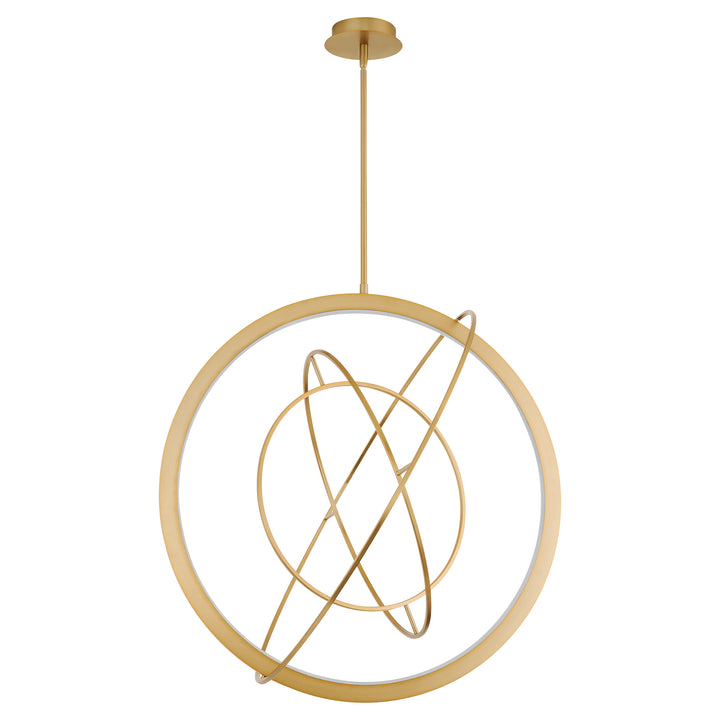 GALILEI 29" 5CCT LED Pendant - Aged Brass