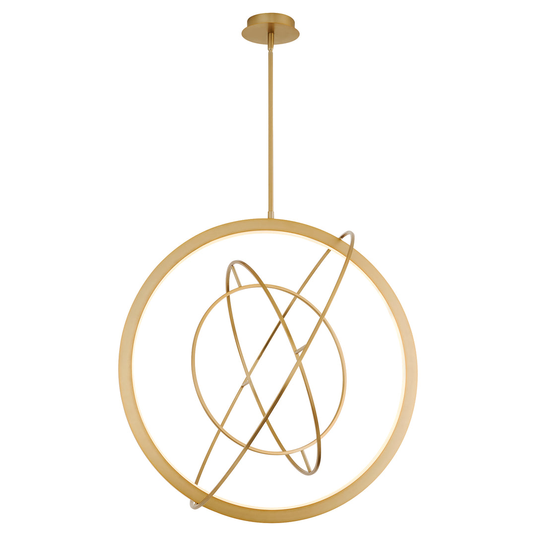 GALILEI 29" 5CCT LED Pendant - Aged Brass