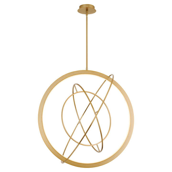 GALILEI 29" 5CCT LED Pendant - Aged Brass