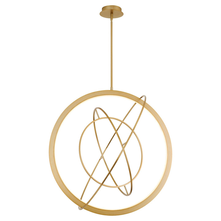 GALILEI 29" 5CCT LED Pendant - Aged Brass