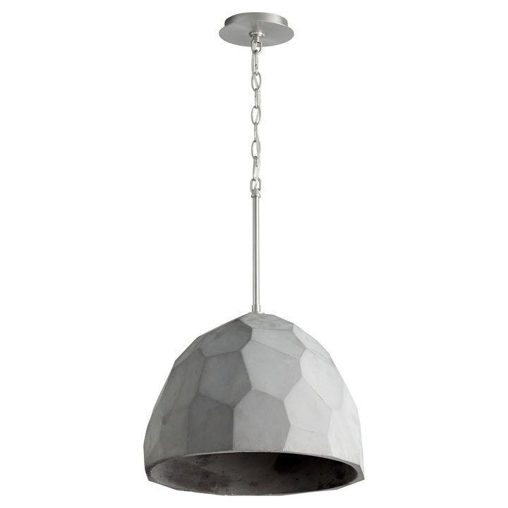 MARIA 16" Pendant - Gray/Satin Nickel