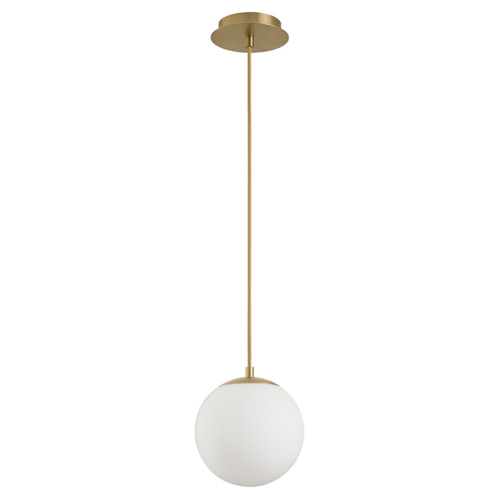 Luna 8" CCT Pendant - Aged Brass