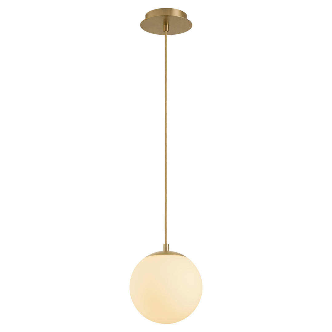 Luna 8" CCT Pendant - Aged Brass