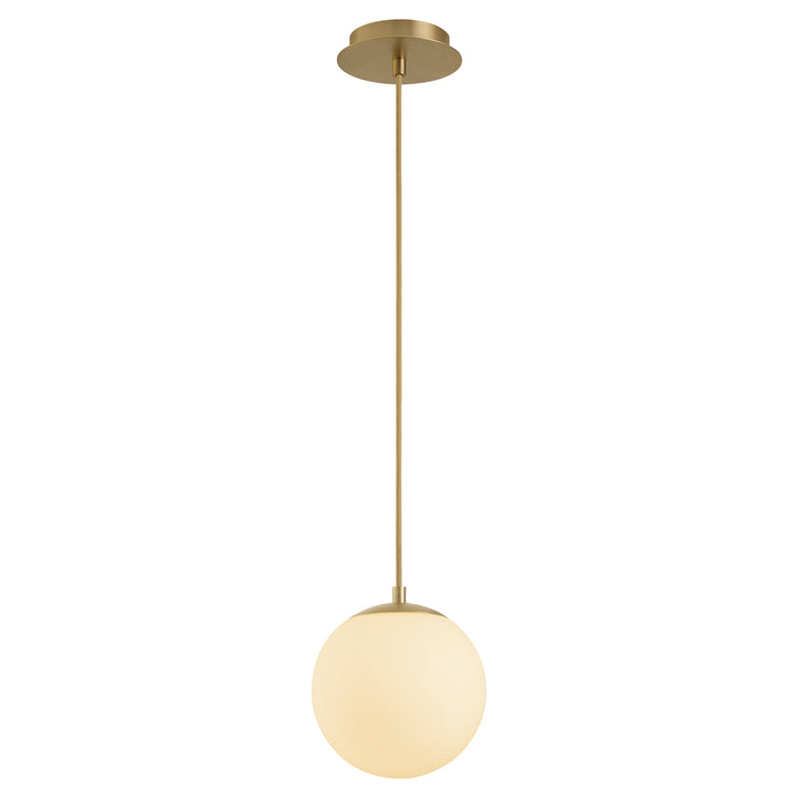 Luna 8" CCT Pendant - Aged Brass