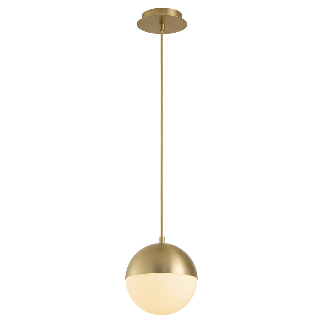 Luna 8" CCT Pendant - Aged Brass