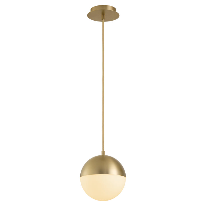 Luna 8" CCT Pendant - Aged Brass