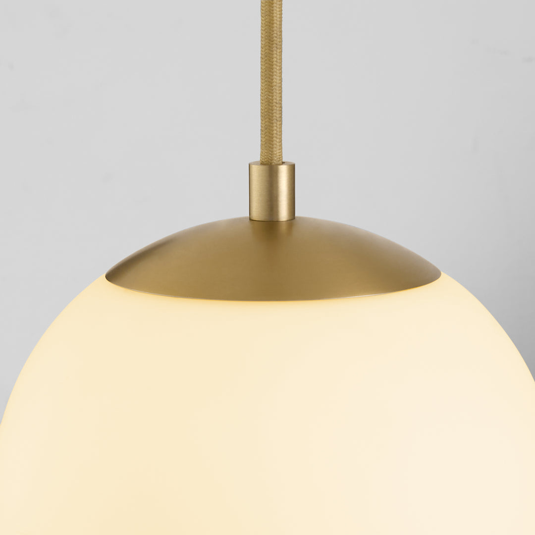 Luna 8" CCT Pendant - Aged Brass
