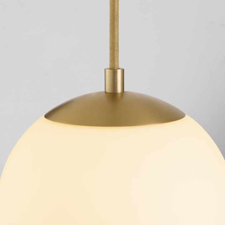 Luna 8" CCT Pendant - Aged Brass