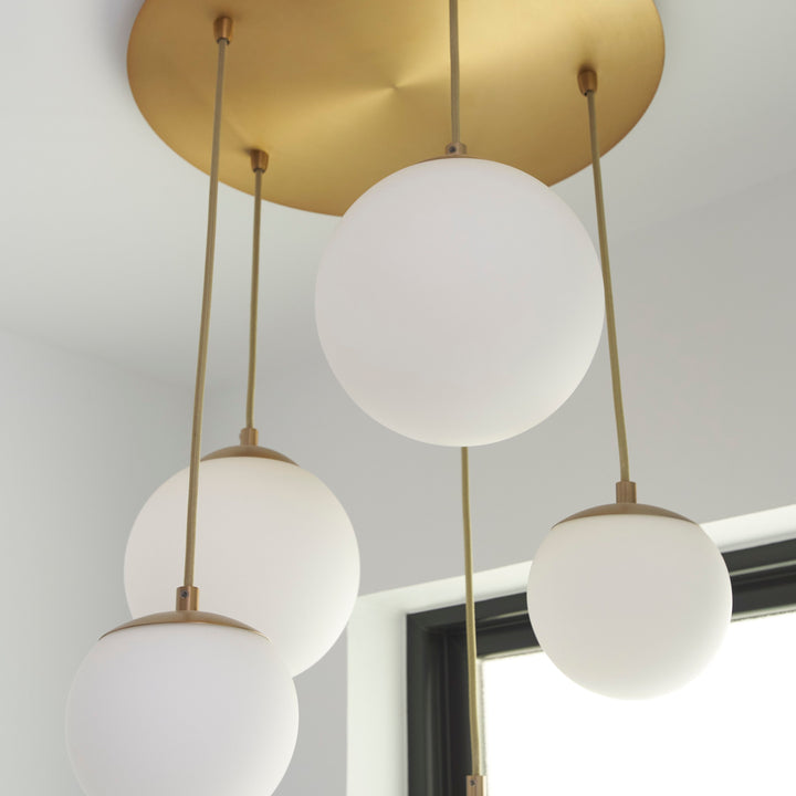 LUNA 12" Pendant -3500k- Aged Brass