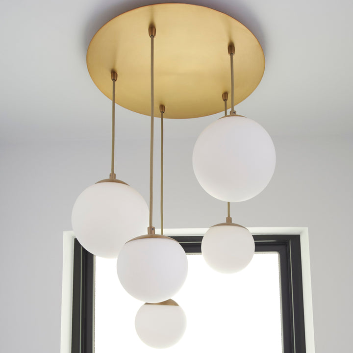 LUNA 12" Pendant -3500k- Aged Brass