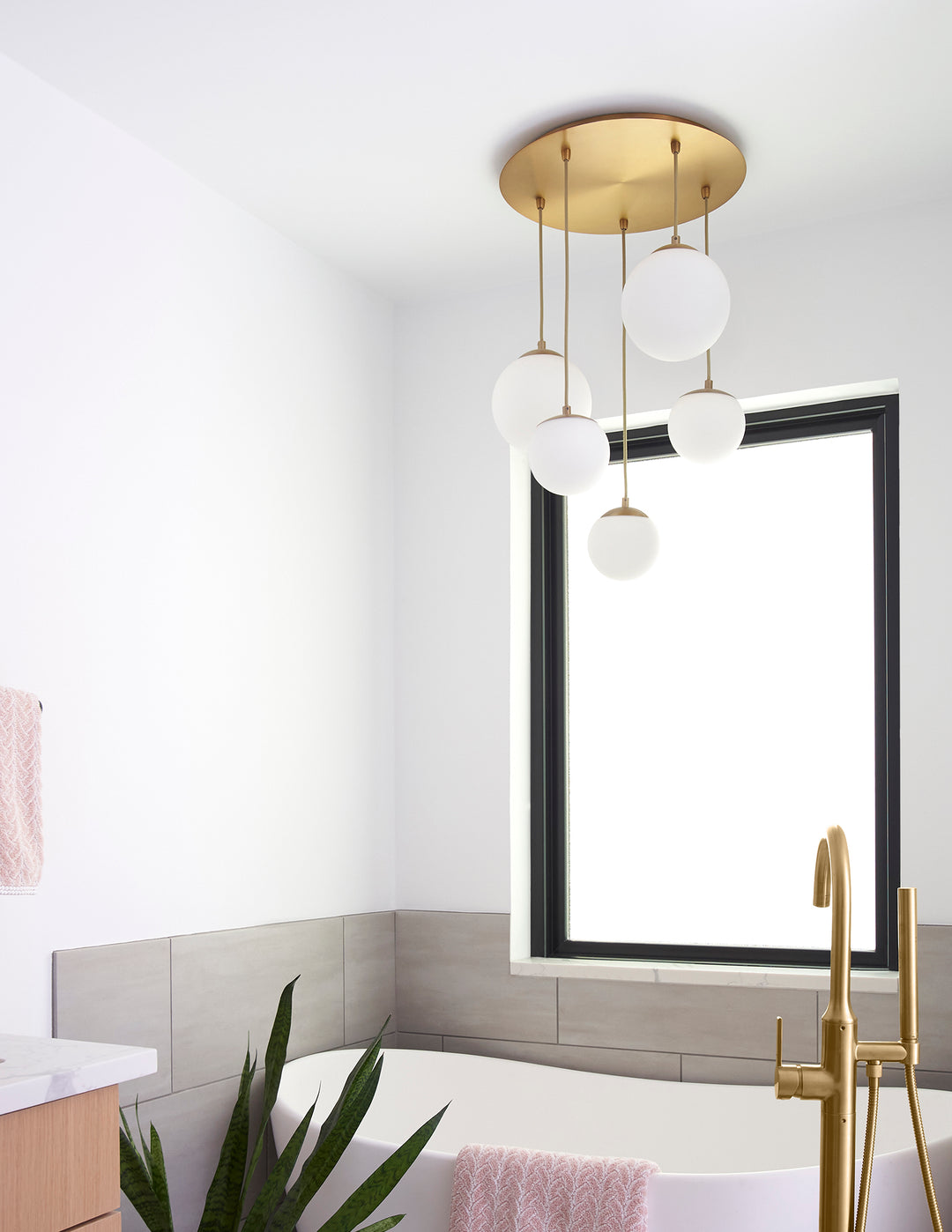 LUNA 12" Pendant -4000k- Aged Brass