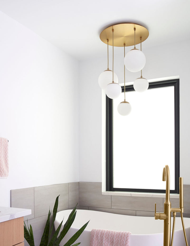 LUNA 12" Pendant -4000k- Aged Brass