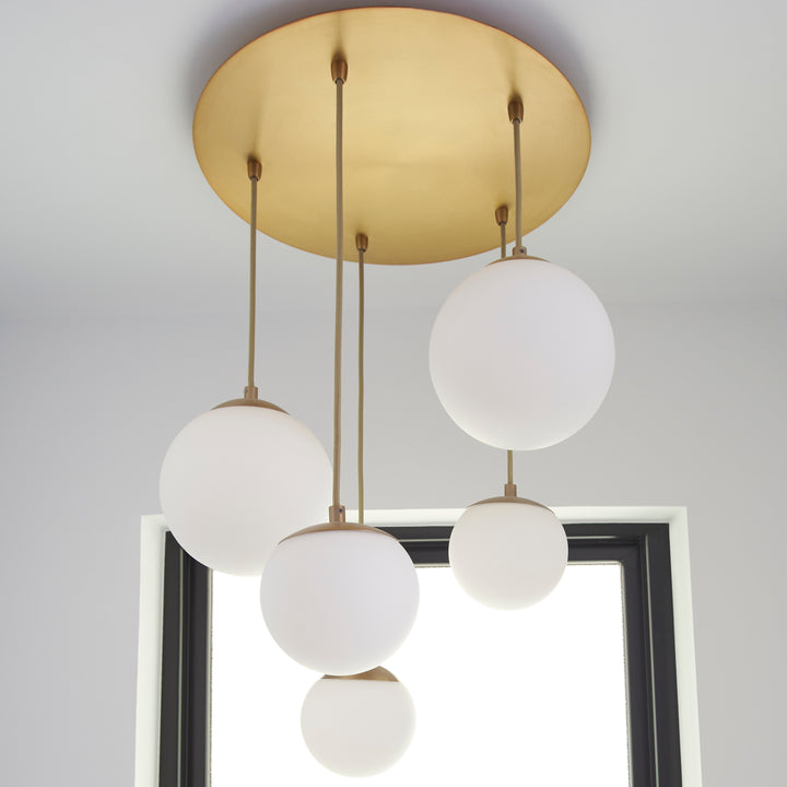 LUNA 12" Pendant -3000k- Aged Brass