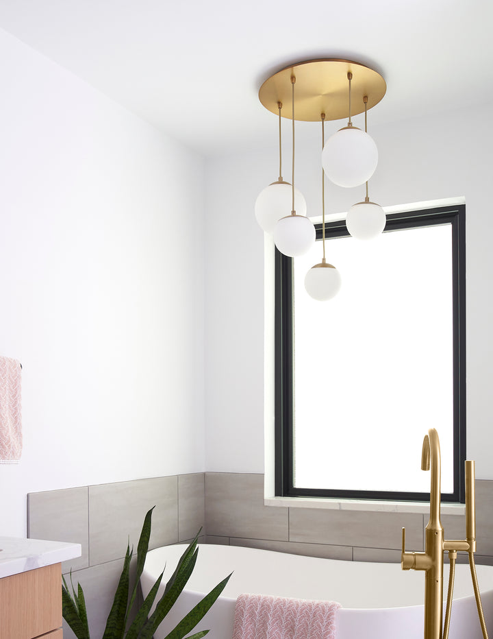 LUNA 12" Pendant -3000k- Aged Brass
