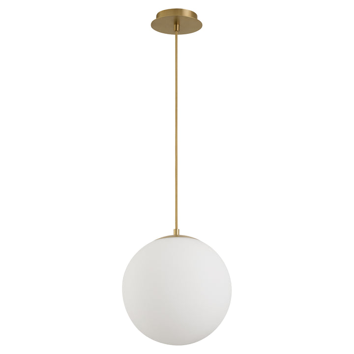 Luna 12" CCT Pendant - Aged Brass