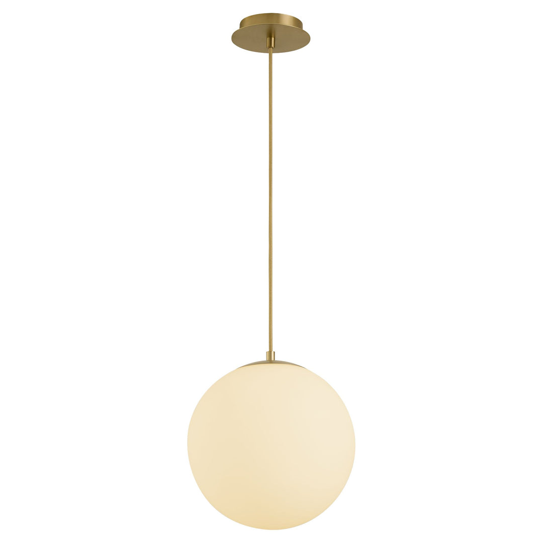 Luna 12" CCT Pendant - Aged Brass