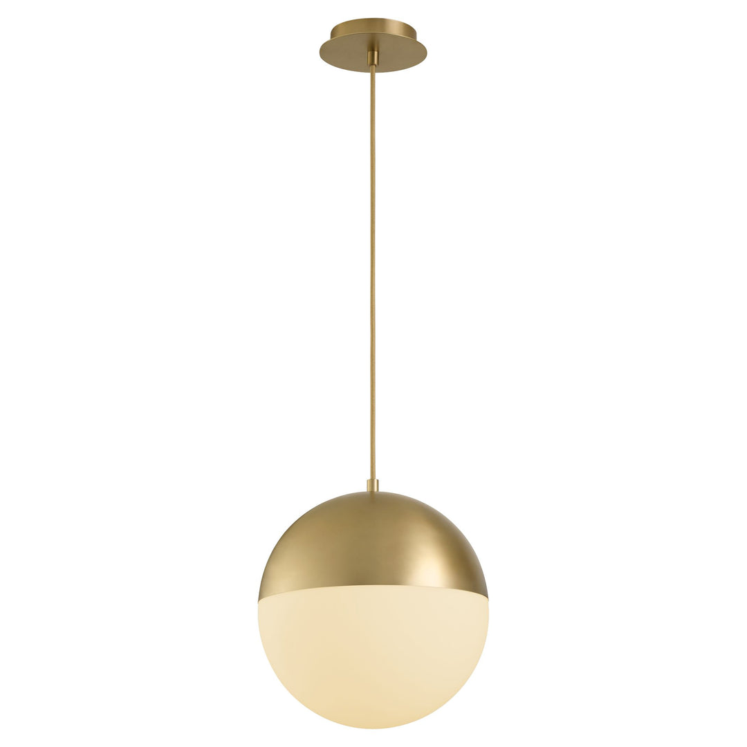 Luna 12" CCT Pendant - Aged Brass