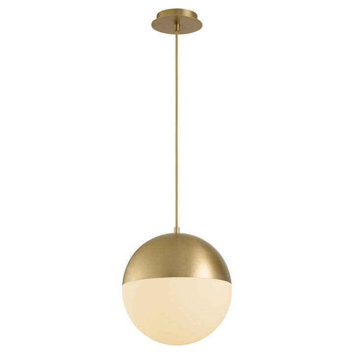 Luna 12" CCT Pendant - Aged Brass