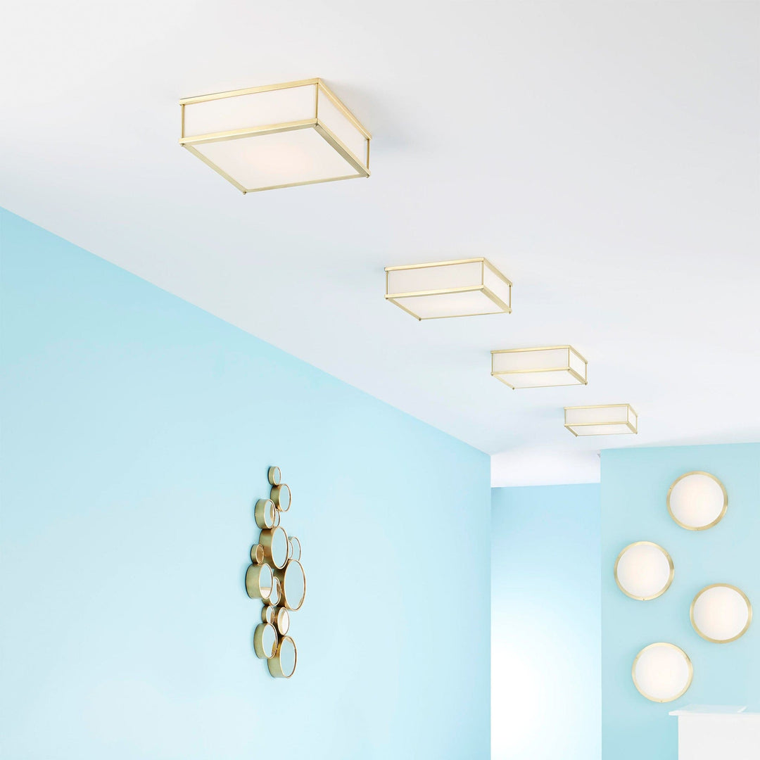 MODULO 16" Ceiling Mount -3000k- Aged Brass