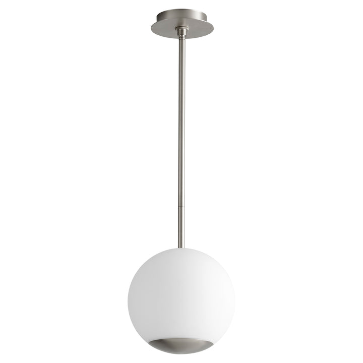 TERRA 10" Opal Pendant -3000k- Satin Nickel