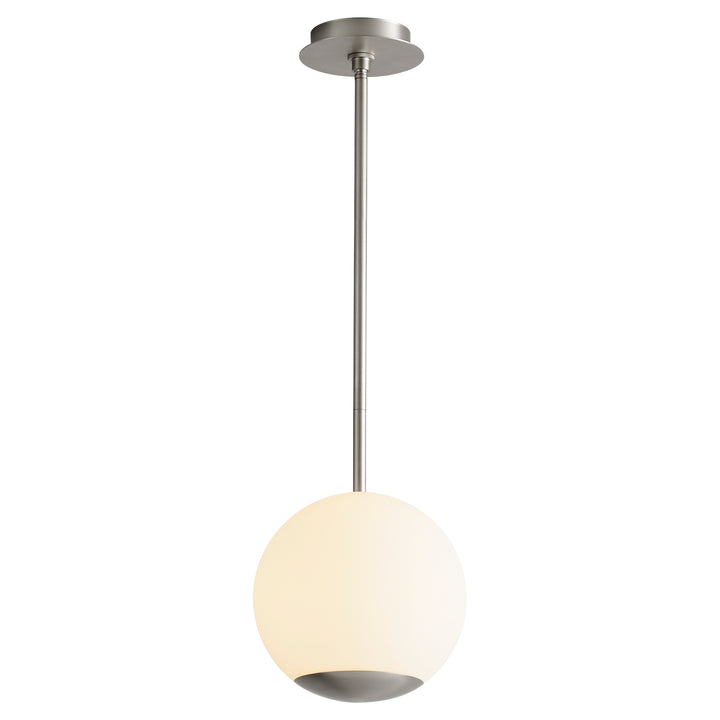 TERRA 10" Opal Pendant -3000k- Satin Nickel