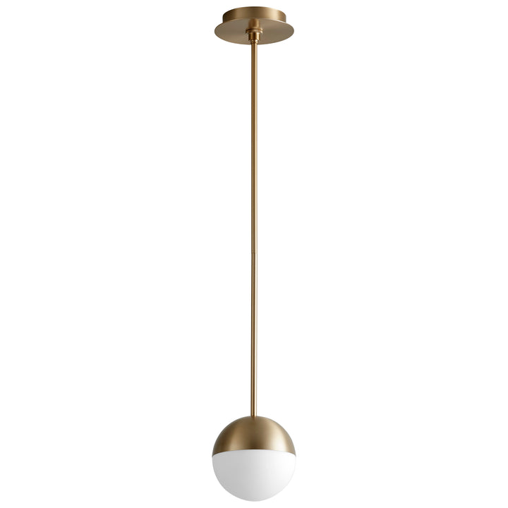 MONDO 6"  Pendant -3000k- Aged Brass