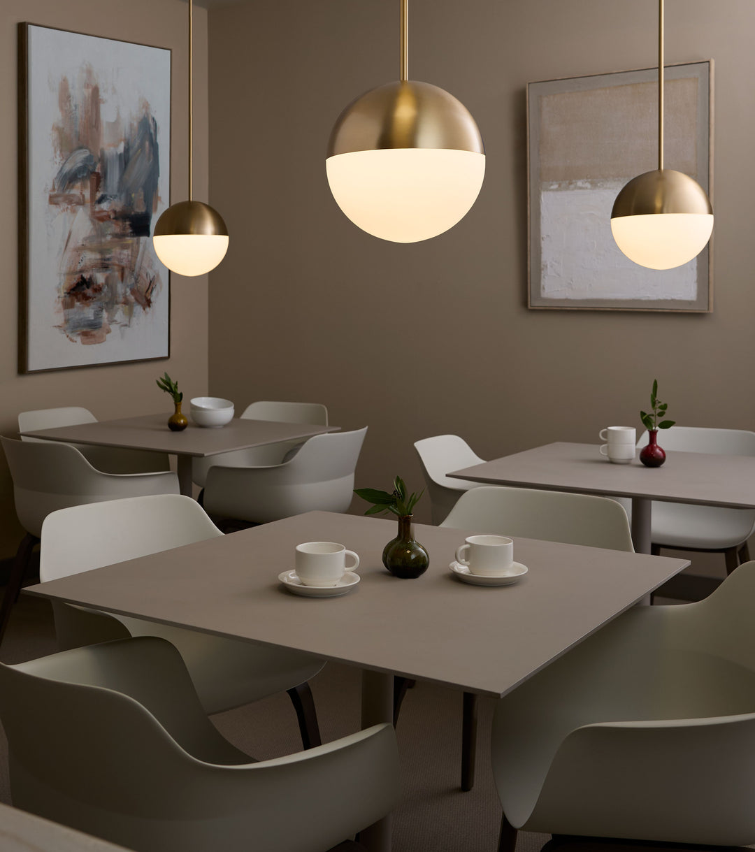 MONDO 12"  Pendant -3500k- Aged Brass
