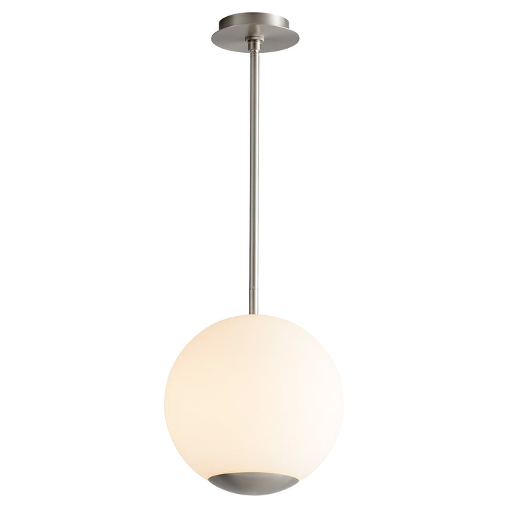 TERRA 12" Opal Pendant -3000k- Satin Nickel