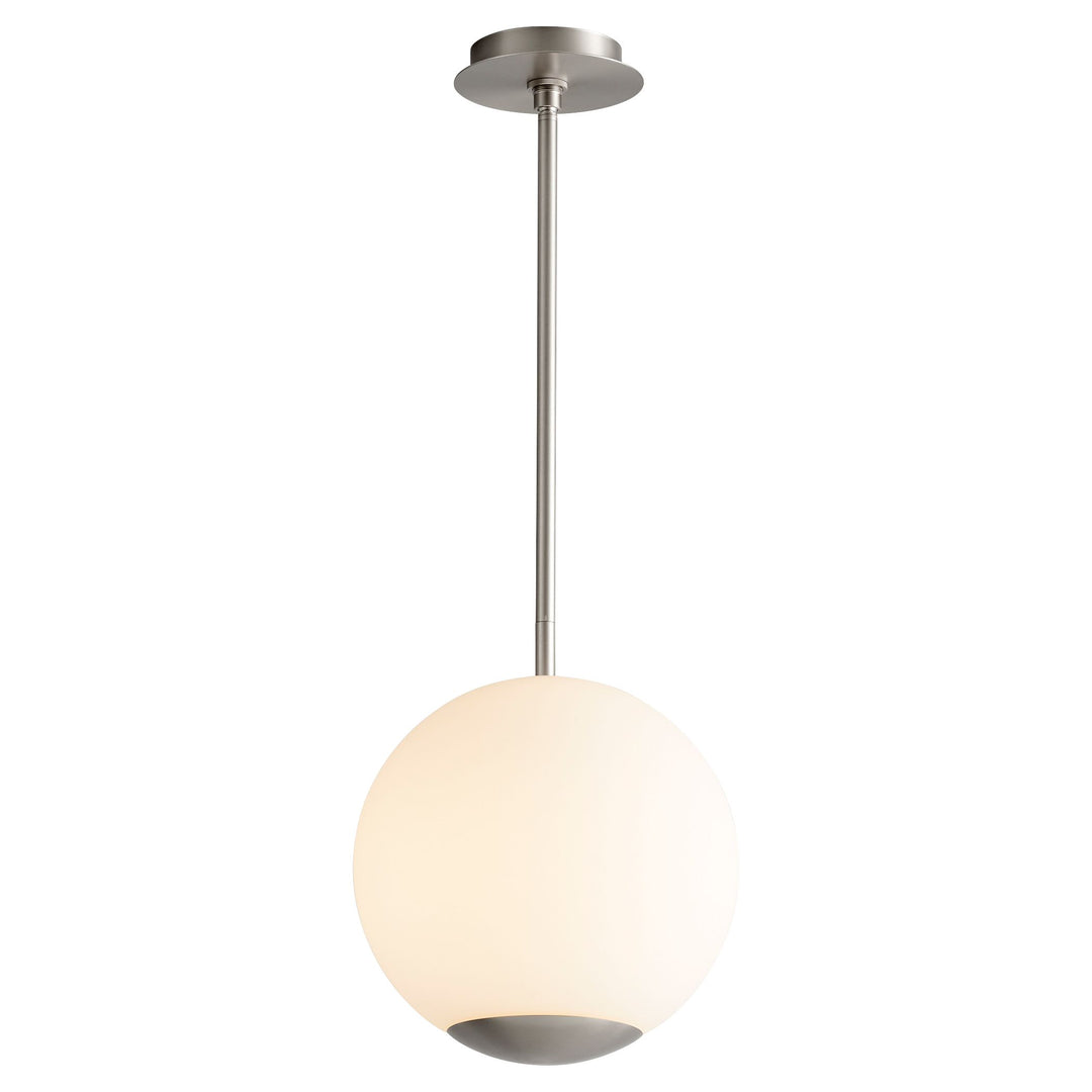 TERRA 12" Opal Pendant -3000k- Satin Nickel