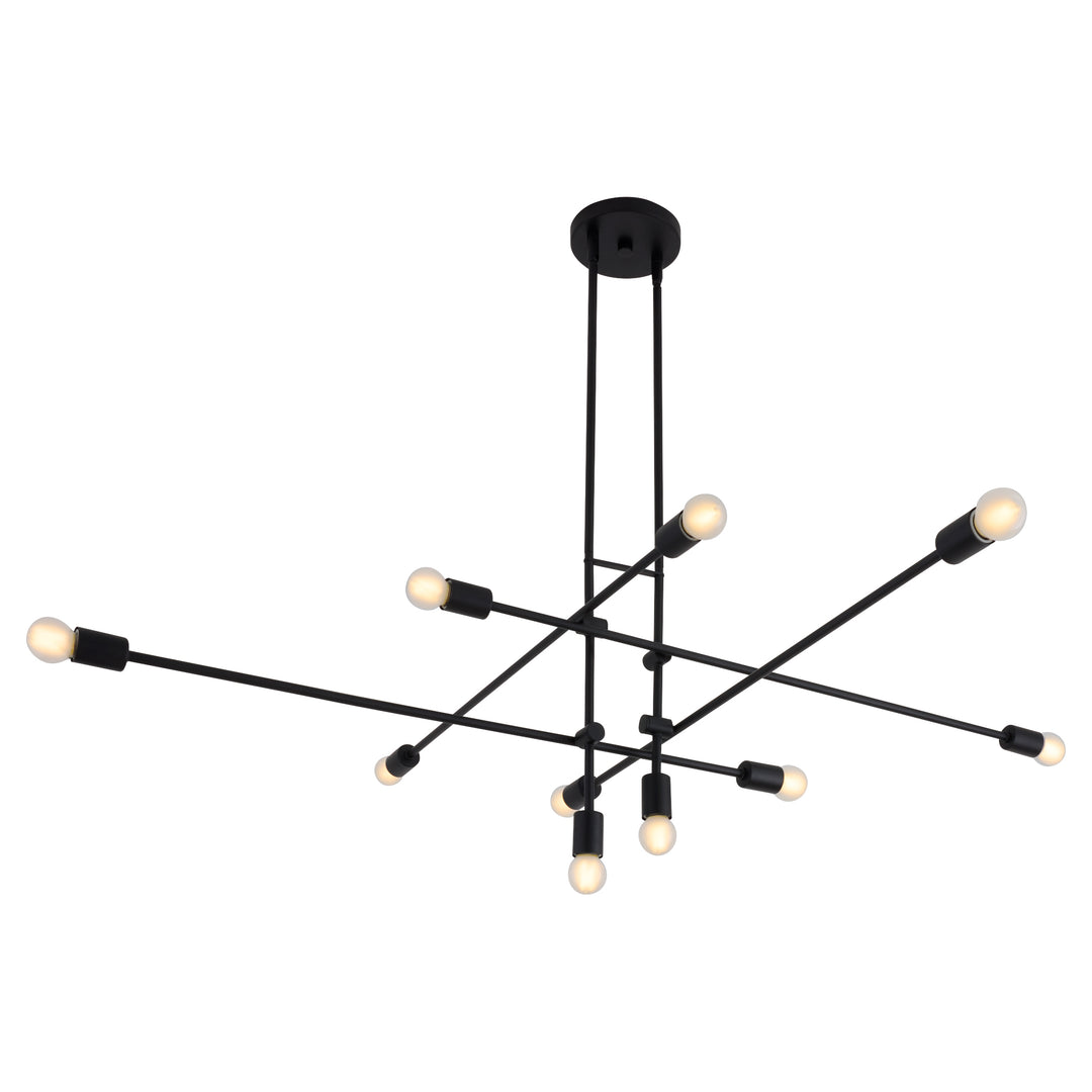 MIKA Ten Light Chandelier - Black