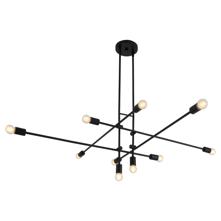 MIKA Ten Light Chandelier - Black