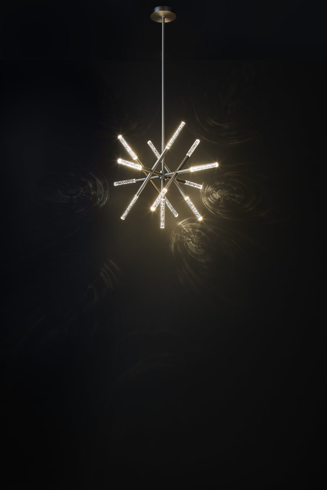 MOXY 32" LED Chandelier -3000k- Satin Nickel