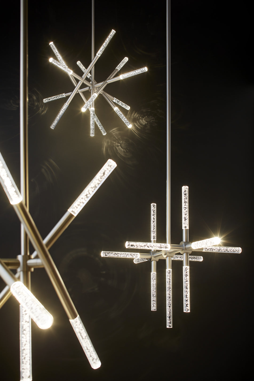 MOXY 32" LED Chandelier -3000k- Satin Nickel