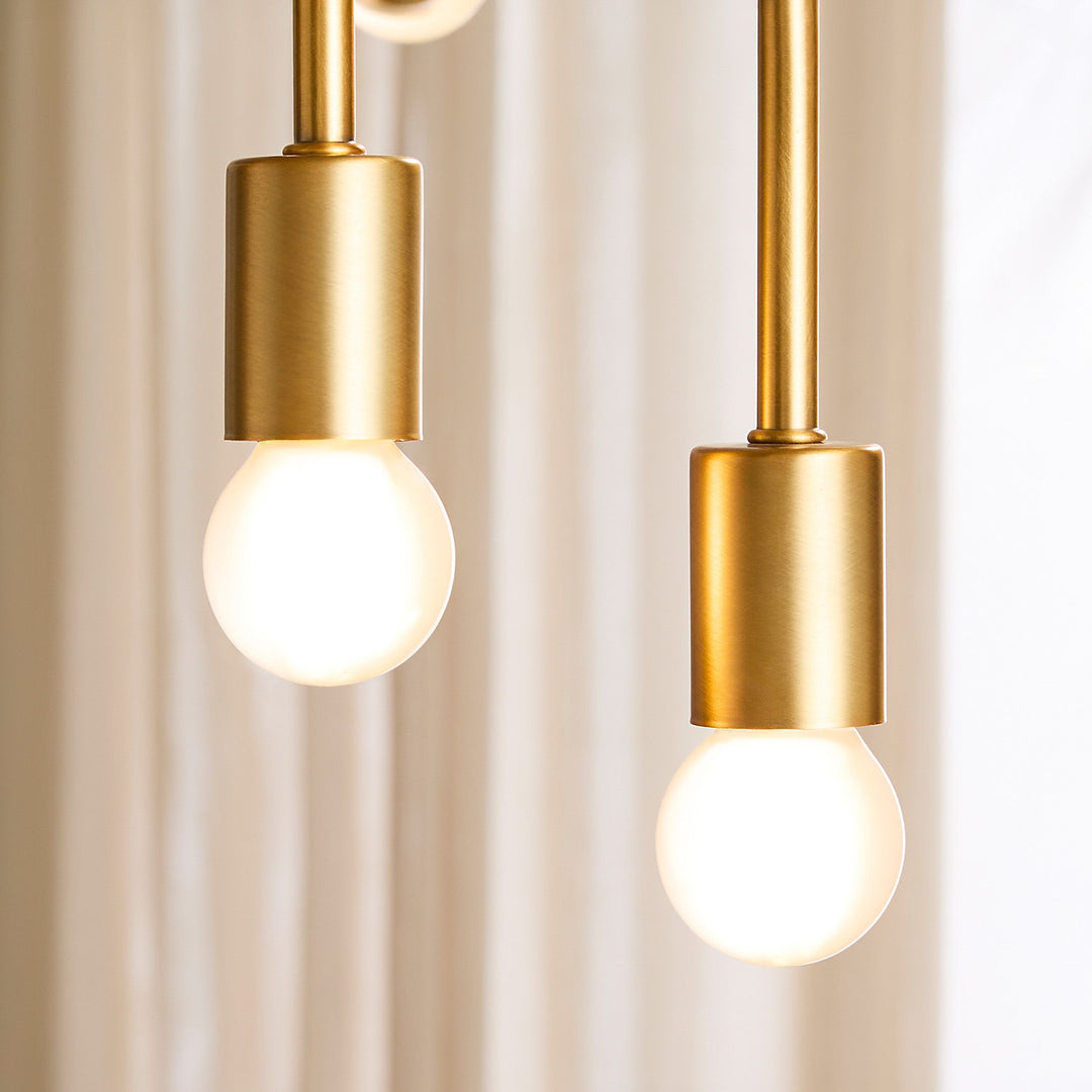 MIKA Ten Light Chandelier - Brushed Brass
