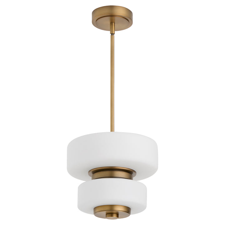 FAVO 12" 5CCT Pendant - Brushed Brass