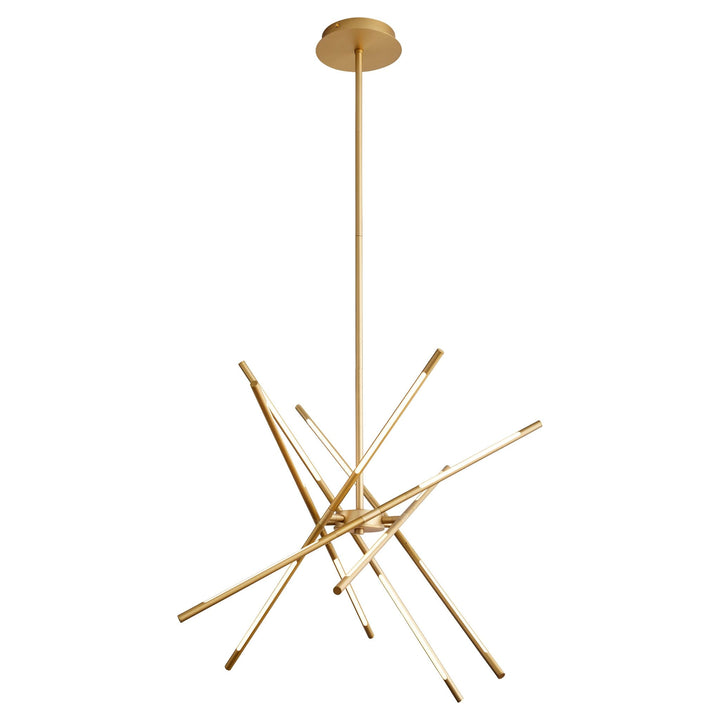 PALILLOS Twelve Light CCT Pendant - Aged Brass