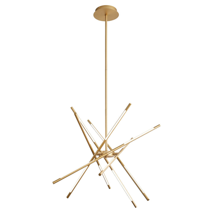PALILLOS Twelve Light CCT Pendant - Aged Brass