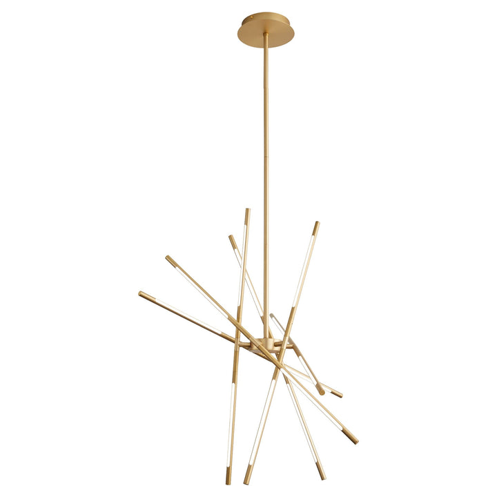 PALILLOS Twelve Light CCT Pendant - Aged Brass