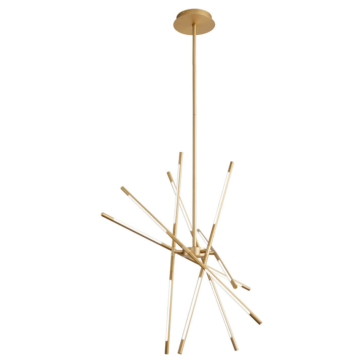 PALILLOS Twelve Light CCT Pendant - Aged Brass