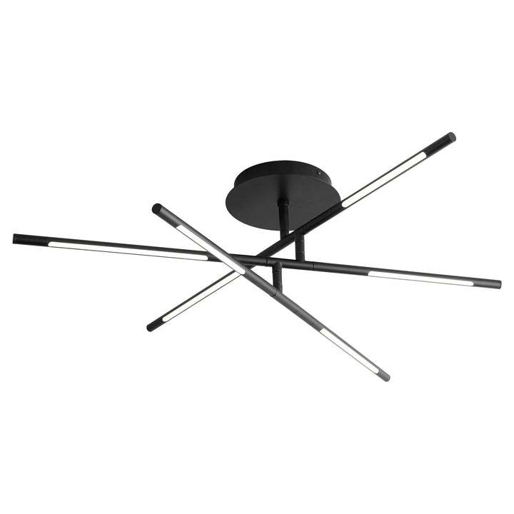 PALILLOS Six Light CCT Ceiling Mount - Black