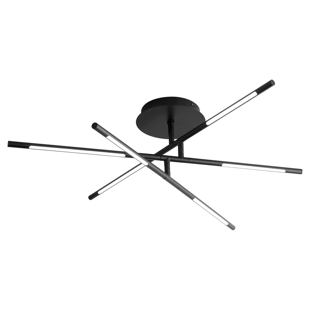 PALILLOS Six Light CCT Ceiling Mount - Black