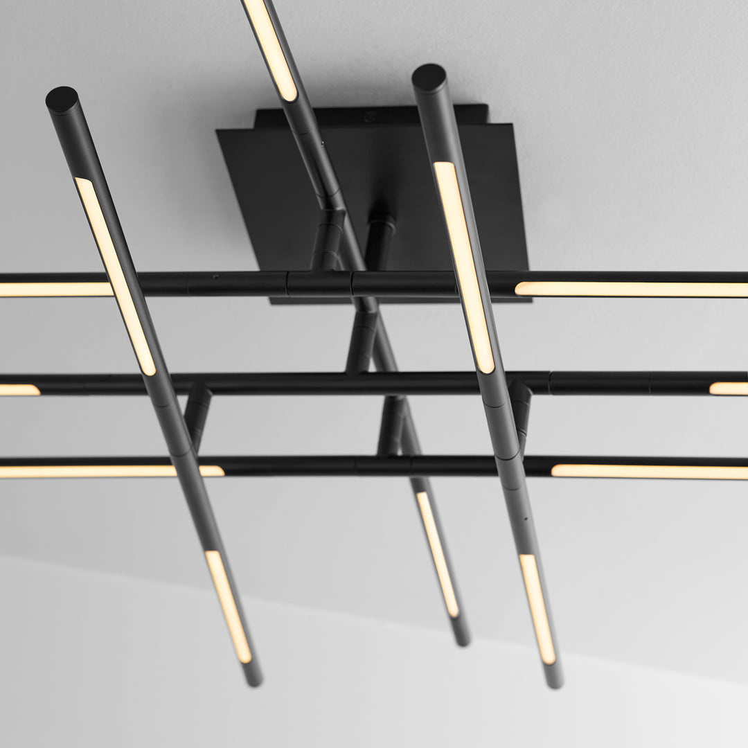 PALILLOS Twelve Light CCT Ceiling Mount - Black
