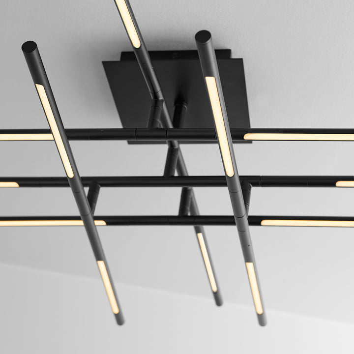 PALILLOS Twelve Light CCT Ceiling Mount - Black